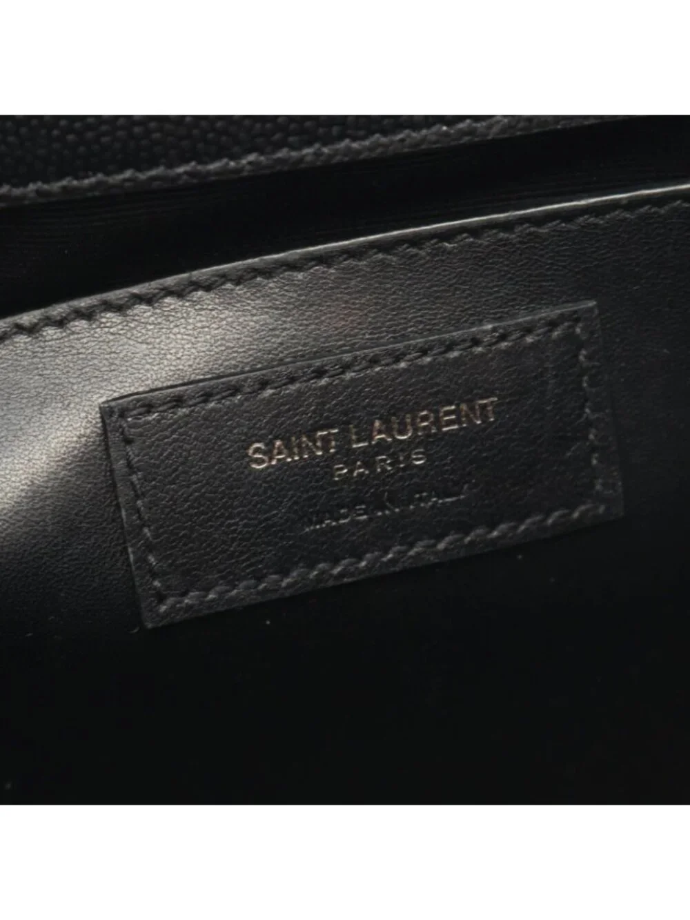 Saint Laurent Paris Shoulder Bag Kate Black Leather
